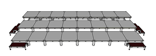 this primary school stage is triple tiered 